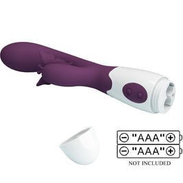 Intense Butterfly Kiss Vibratore Rabbit in Silicone Viola - immagine 5