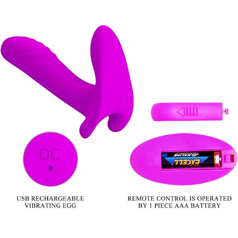 Control Vibratore Hi-Tech 12 Modalità con Telecomando Viola - immagine 8