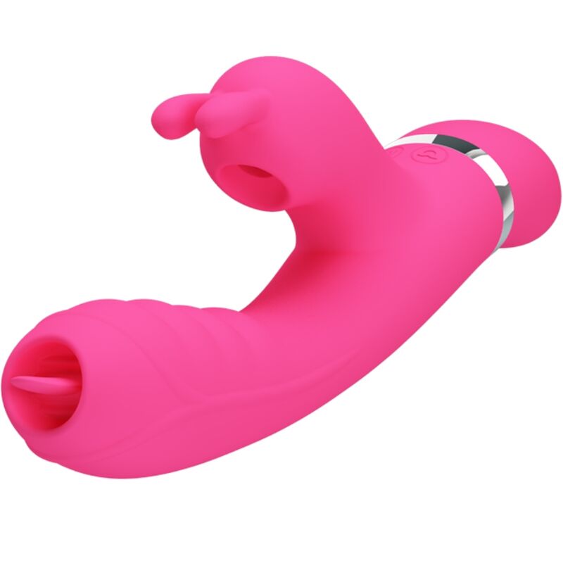 Intense Phoenix Vibratore Rabbit in Silicone Rosa Premium - immagine 2