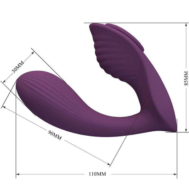 Pretty Love Franz Vibratore Smart con App Bluetooth Viola - immagine 5