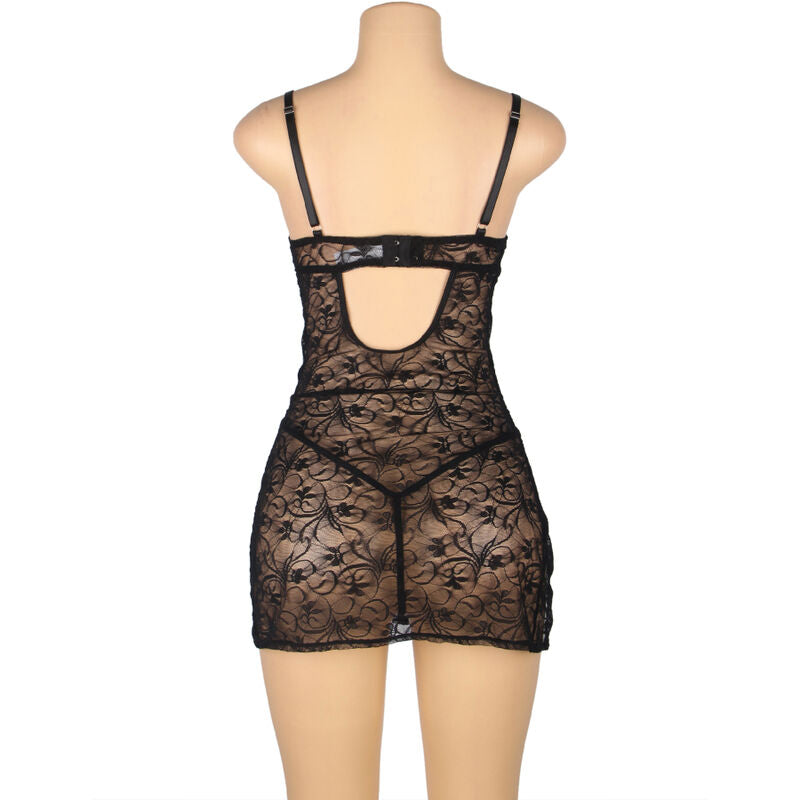 Subblime - 954185 Babydoll In Pizzo Con Spalline Regolabili Nero S/M