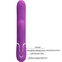 Intense Perlita Vibratore Rabbit 3 in 1 Multifunzione Viola - immagine 6
