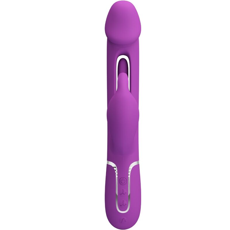Intense Kampas Vibratore Rabbit 3 in 1 Multifunzione Viola - immagine 2