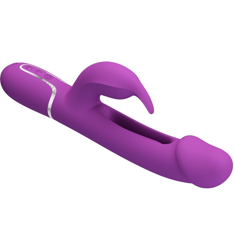 Intense Kampas Vibratore Rabbit 3 in 1 Multifunzione Viola - immagine 4