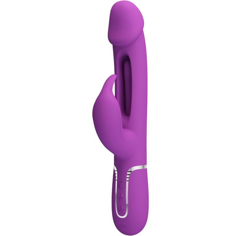 Intense Kampas Vibratore Rabbit 3 in 1 Multifunzione Viola