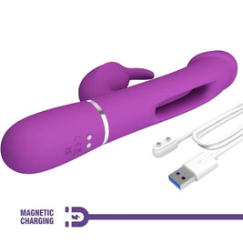 Pretty Love - Kampas 3 In 1 Vibratore Multifunzione Rabbit Viola