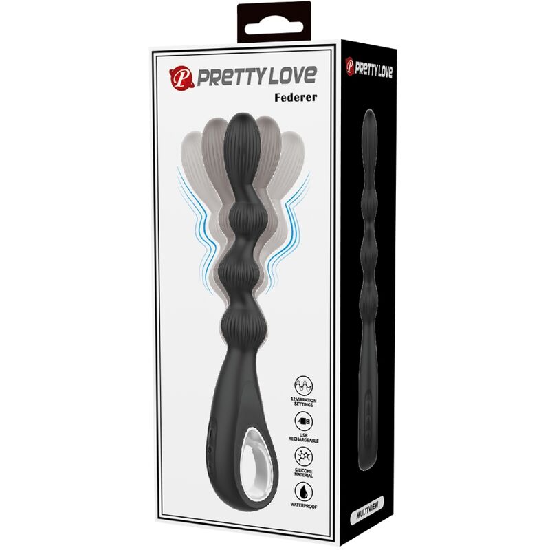 Pretty Love Federer Vibratore Hi-Tech 12 Vibrazioni Nero - immagine 7