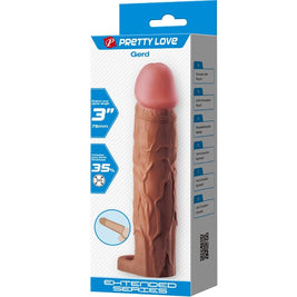PRETTY LOVE - GUAINA PER PENE GERD CON ESTENSIONE 7,6 CM MULATTO