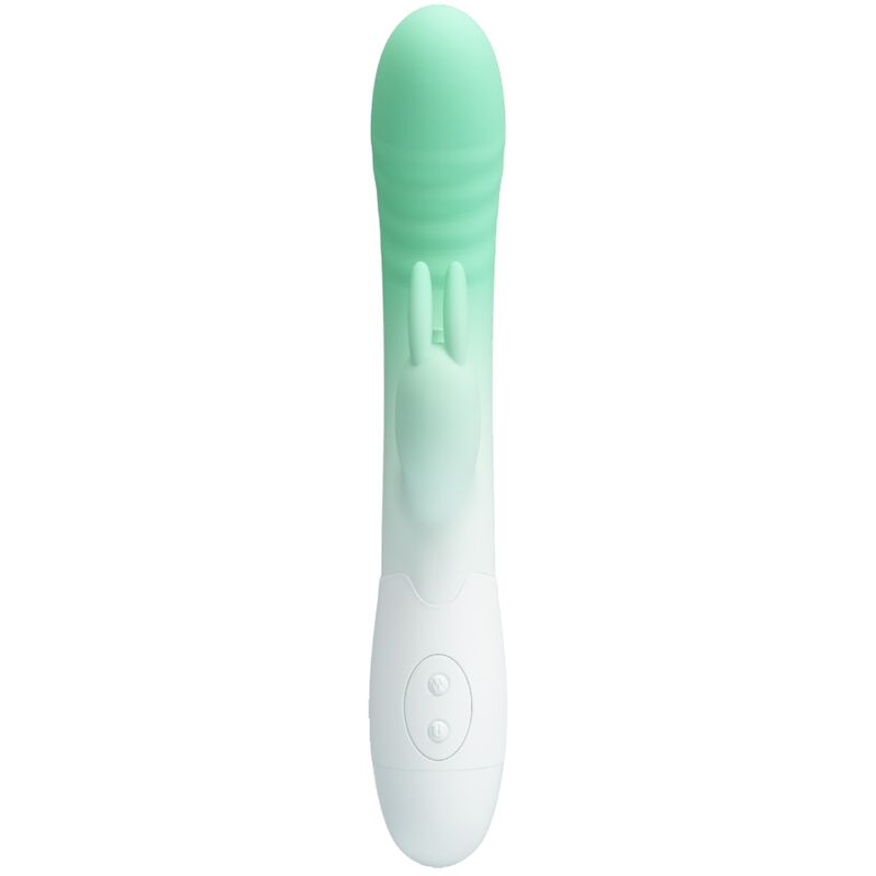Intense Cerberus Vibratore Rabbit in Silicone Body-Safe Verde - immagine 2
