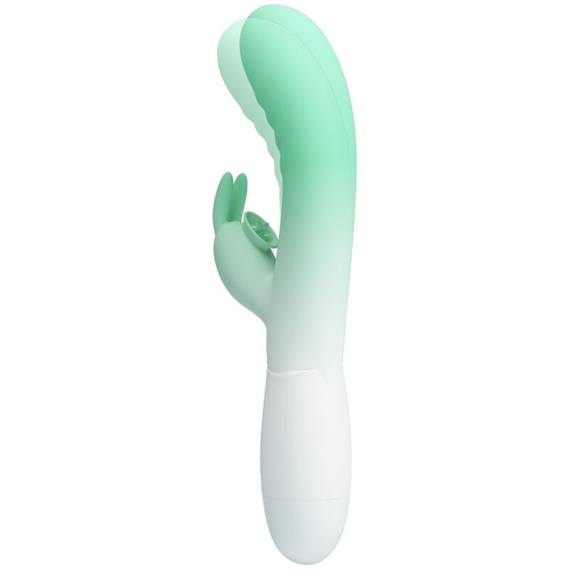 Intense Cerberus Vibratore Rabbit in Silicone Body-Safe Verde