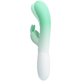 Intense Cerberus Vibratore Rabbit in Silicone Body-Safe Verde