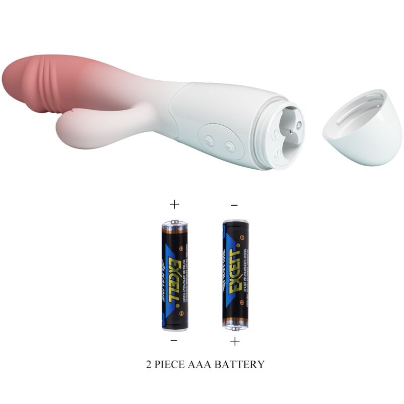 Intense Snappy Rabbit Vibratore Doppio in Silicone Rosa - immagine 8