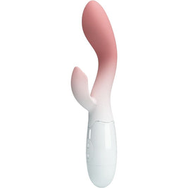 Intense Vibratore Doppio Stimolatore in Silicone Rosa Premium