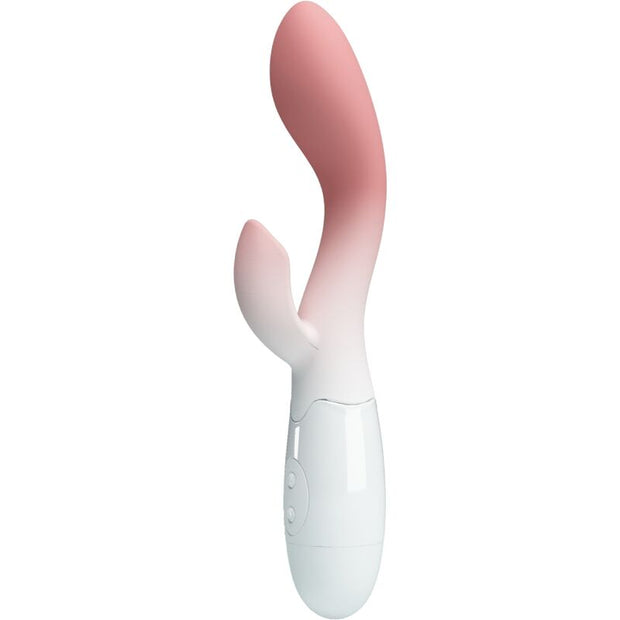 Intense Vibratore Doppio Stimolatore in Silicone Rosa Premium