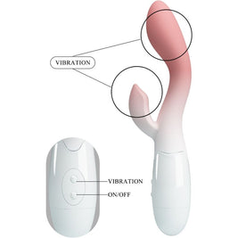 Intense Vibratore Doppio Stimolatore in Silicone Rosa Premium - immagine 3