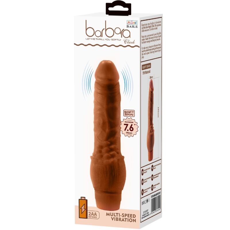 Baile Barbara Vibratore Realistico 19,5 cm Body-Safe - immagine 6