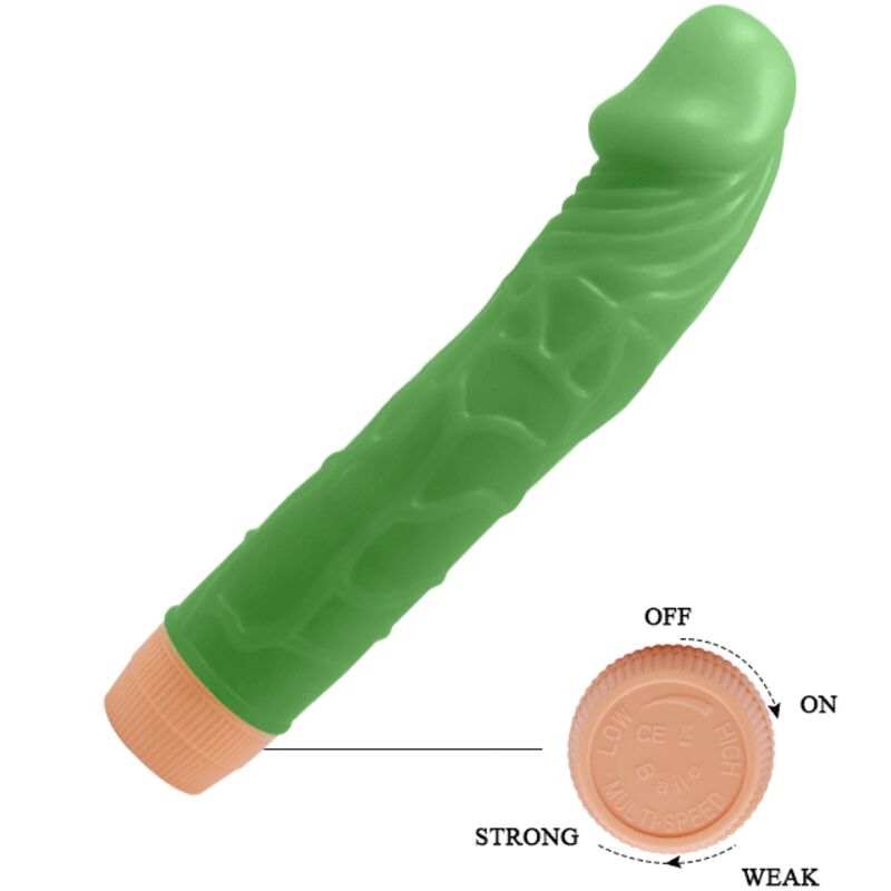 Baile Bill Vibratore Realistico 22,5 cm in Silicone Verde - immagine 4