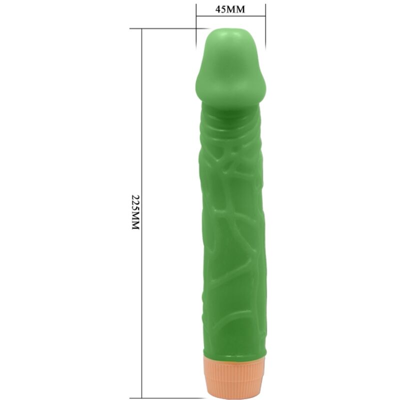 Baile Bill Vibratore Realistico 22,5 cm in Silicone Verde - immagine 5