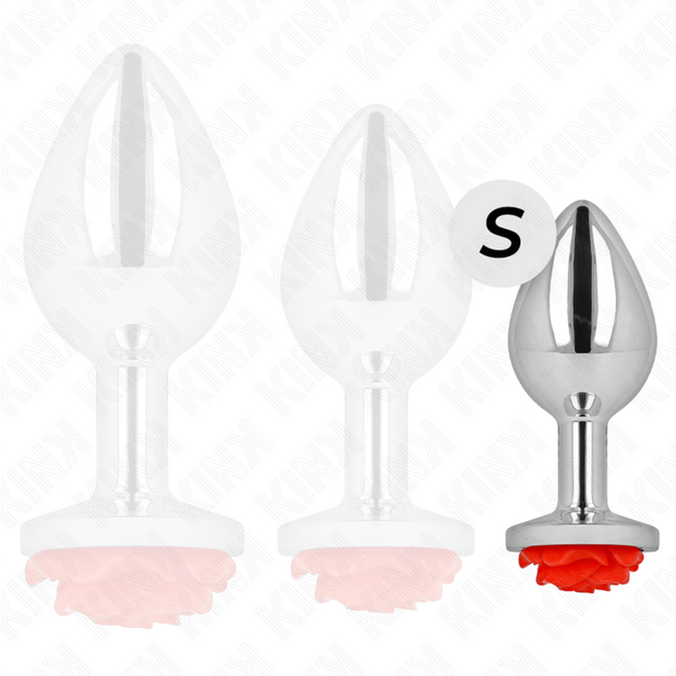 Kink - Plug Anale Rosa Rosso Taglia S