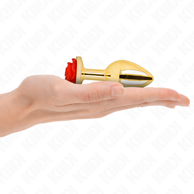 Kink - Plug Anale Oro Rosa Rosso Taglia M