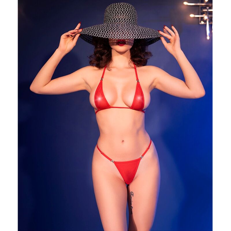 CHILIROSE - CR 4840 MICRO BIKINI ROSSO S/M