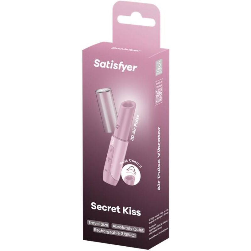 SATISFYER - SECRET KISS WAVE STIMOLATORE CLITORIDEO ROSA