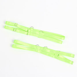 SUBBLIME - 955311 COMPLETO REGGISENO CON PIZZO E LINEE GIARRETRICI VERDE E BLU S/M