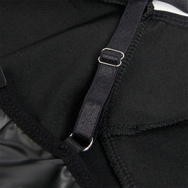 SUBBLIME - 955380 ABITO CON SPALLINE IN PELLE NERA L/XL