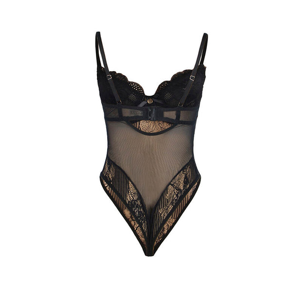 Subblime - 955618 Body In Pizzo Con Chiusura Inferiore Nero S/M