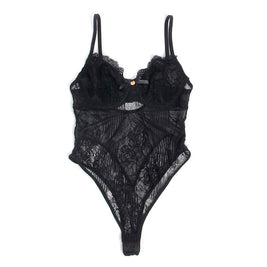 SUBBLIME - 955618 BODY IN PIZZO CON CHIUSURA INFERIORE NERO S/M