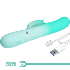 Intense Gigi Vibratore Rabbit Multifunzione in Silicone Premium - immagine 9