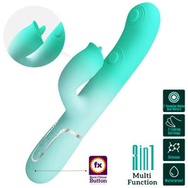 Intense Gigi Vibratore Rabbit Multifunzione in Silicone Premium