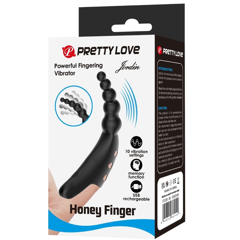 Fun Toys Jordin Vibratore da Dito 10 Vibrazioni Nero - immagine 10