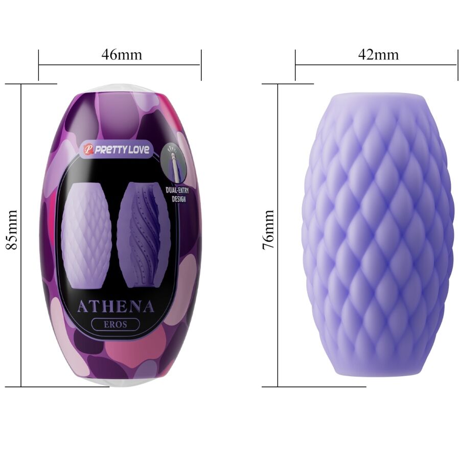 PRETTY LOVE - ATHENA EROS SILICONE MASTURBATORE MASCHILE VIOLA