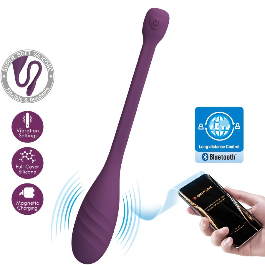 Pretty Love Leviathan Vibratore Smart con App Viola Premium