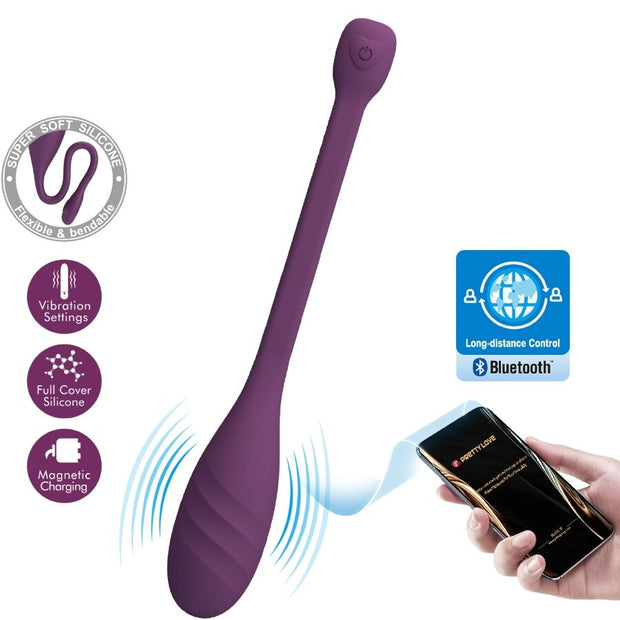 Pretty Love Leviathan Vibratore Smart con App Viola Premium