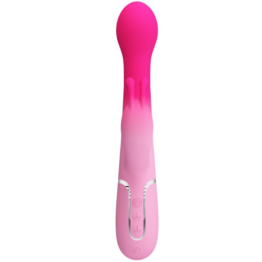 Intense Dejon Vibratore Rabbit Multifunzione 3 in 1 Rosa - immagine 3