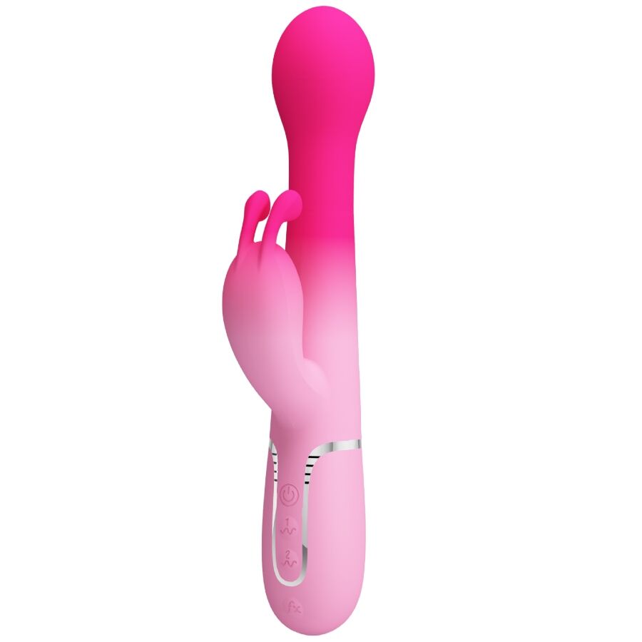 Intense Dejon Vibratore Rabbit Multifunzione 3 in 1 Rosa - immagine 2