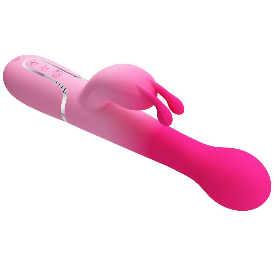PRETTY LOVE - DEJON 3 IN 1 MULTIFUNZIONE VIBRATORE CONIGLIO ROSA