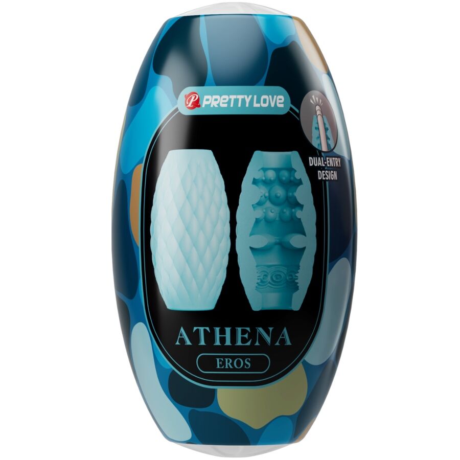 PRETTY LOVE - ATHENA EROS SILICONE MASTURBATORE MASCHILE AZZURRO CIELO