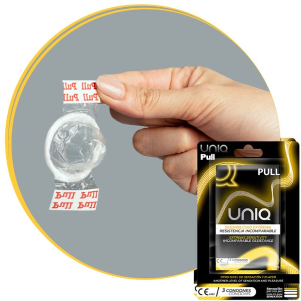 Uniq Preservativi Senza Lattice con Strisce 3 Unità Body-Safe - immagine 2