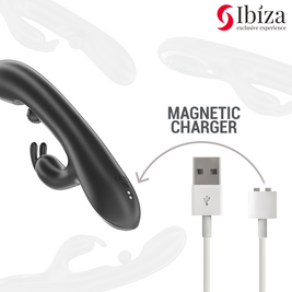 IBIZA - POTENTE VIBRATORE RABBIT CON PERLA ROTANTE MASSAGGIANTE