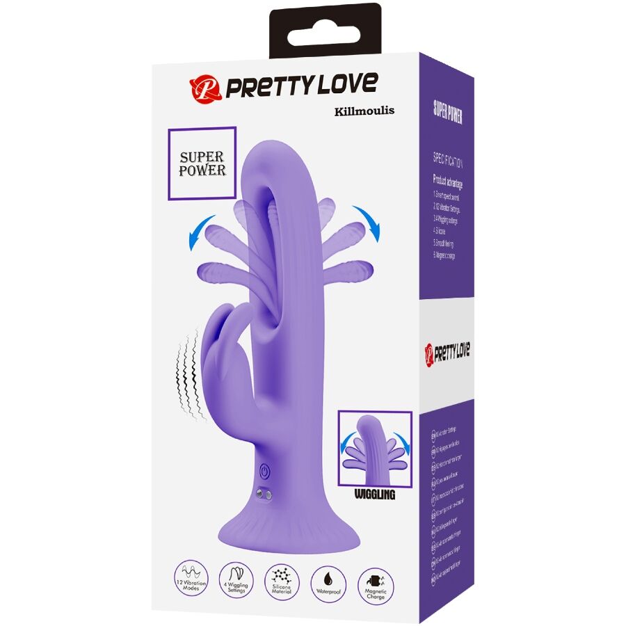 Intense Killmoulis Vibratore Rabbit 12 Modalità Premium Viola - immagine 9