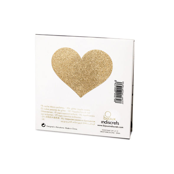 Bijoux Indiscrets Copricapezzoli Flash Cuore Dorato Premium - immagine 3