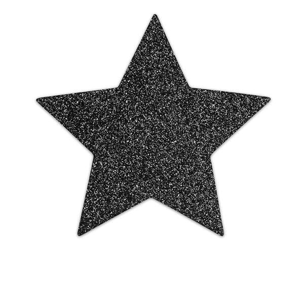 Bijoux Indiscrets Black Star Flash Copricapezzoli Adesivi