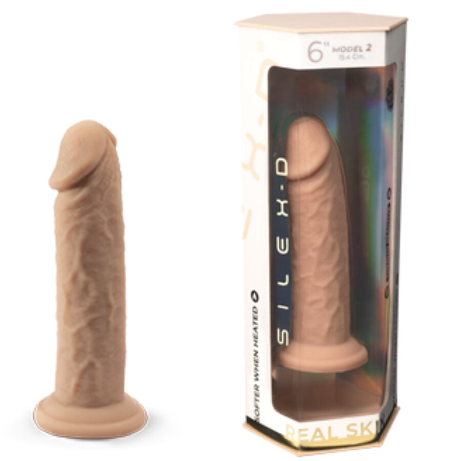 SILEXD - MODELLO PENE REALISTICO 2 SILICONE TERMOREATTIVO 15,4 CM