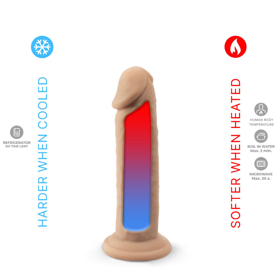SILEXD - MODELLO PENE REALISTICO 2 SILICONE TERMOREATTIVO PREMIUM 15,4 CM