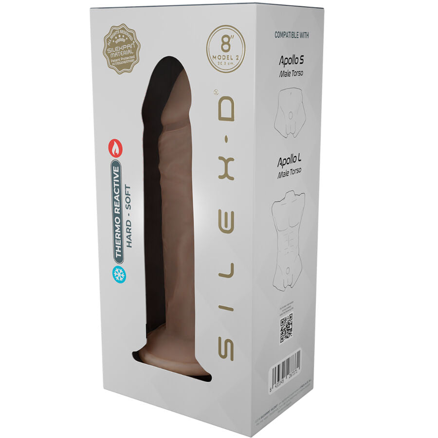 SILEXD - MODELLO PENE REALISTICO 8 SILICONE LIQUIDO 20,6 CM