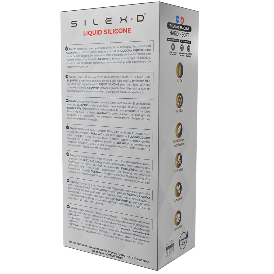 SILEXD - MODELLO PENE REALISTICO 8 SILICONE LIQUIDO 20,6 CM