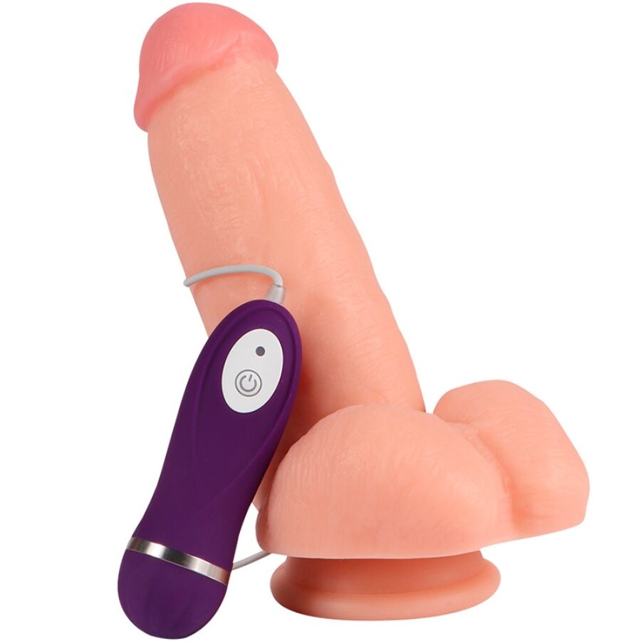 SHEQU - DILDO VIBRATORE AQUILA ROSSA CON TELECOMANDO 17 CM